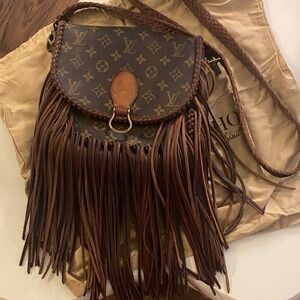Louis Vuitton Brown Fringe Crossbody Bag